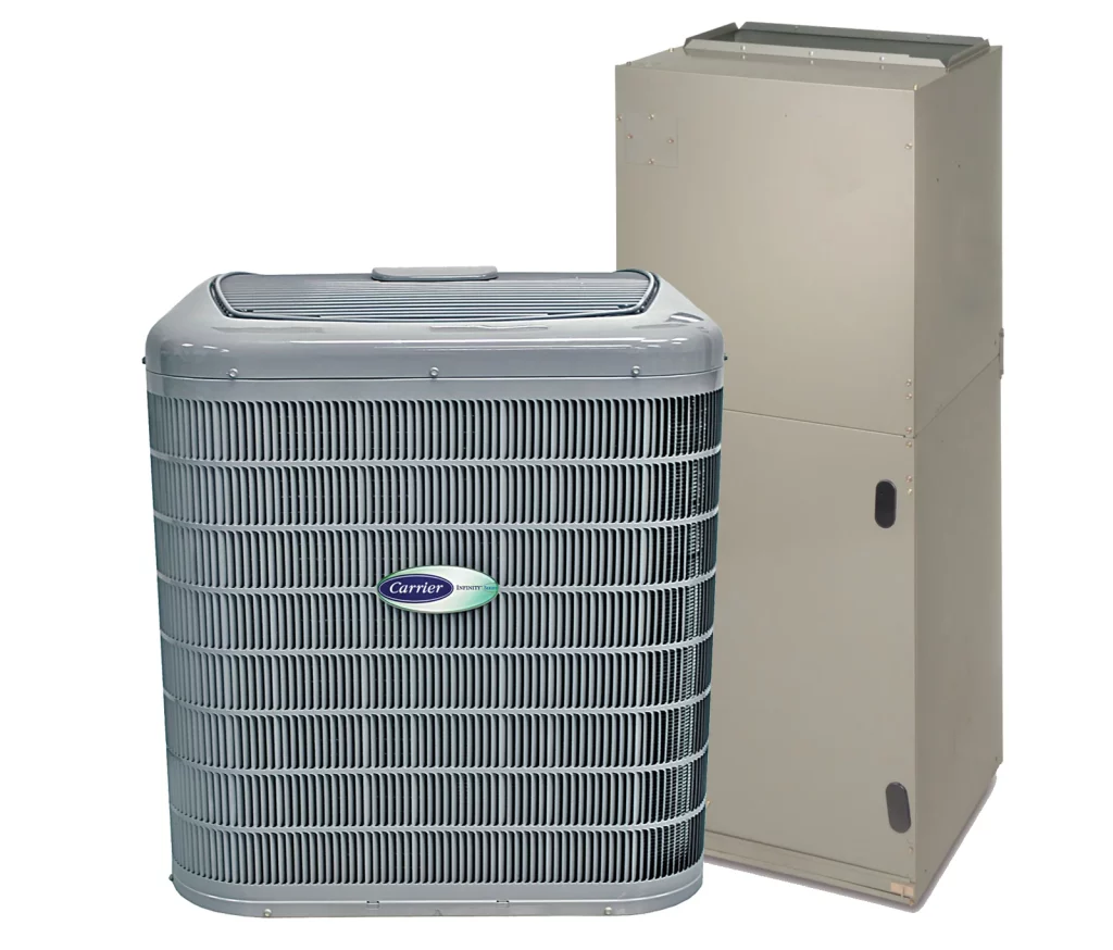 new Carrier brand Infinity HVAC system with Greenspeed Intelligence