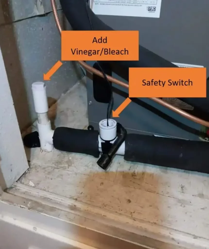 Also called a condensate overflow switch or AC safety switch, the AC float switch detects clogged AC condensate drain lines and shuts off the system to prevent water damage to floors, walls, and ceilings.